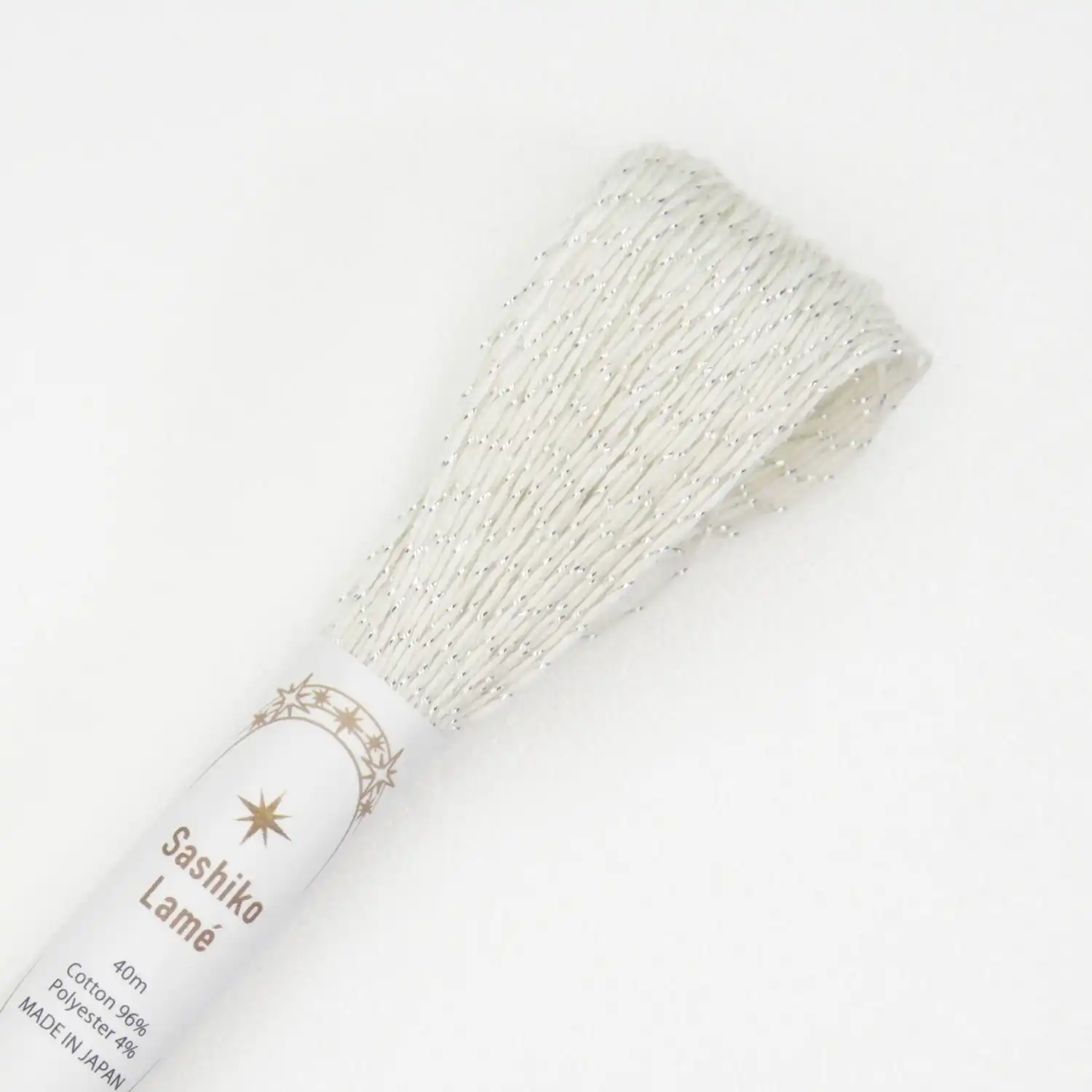 Sashiko Lamé garen Off white #SL1 20m