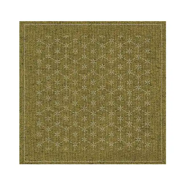 Sashiko Hana Fukin | Kaku Kikkō-Tsunagi Goud