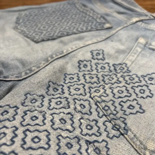 De Zendo | Wateroplosbare Sashiko Stickers | Kakinohana 1