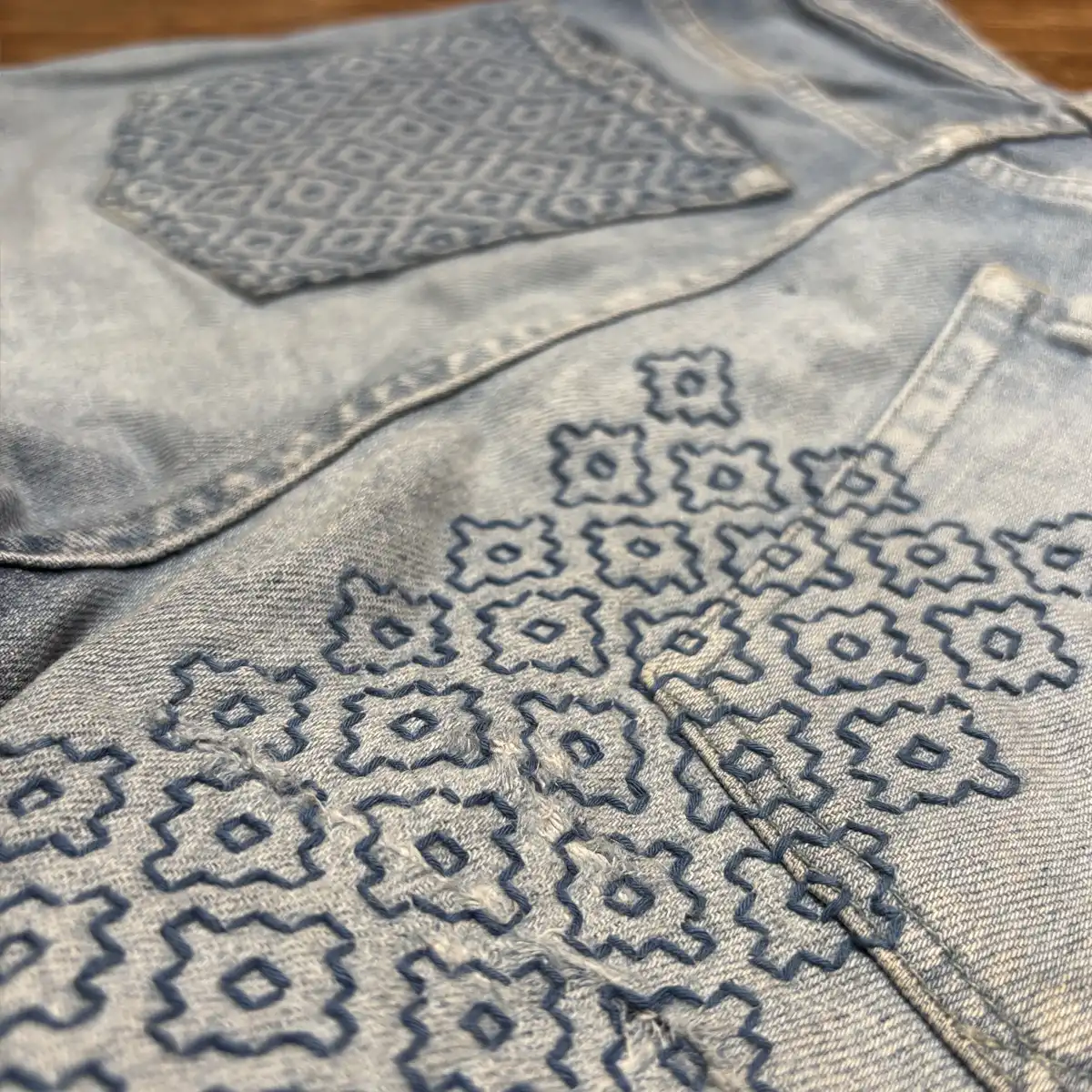 De Zendo | Wateroplosbare Sashiko Stickers | Kakinohana 1